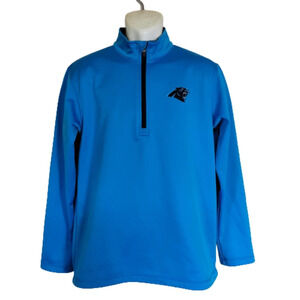 Majestic Carolina Panthers Thermabase Pullover Sweatshirt Size Men's Medium